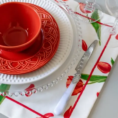 Kit Mesa Posta Dia das Mães 6 Lugares