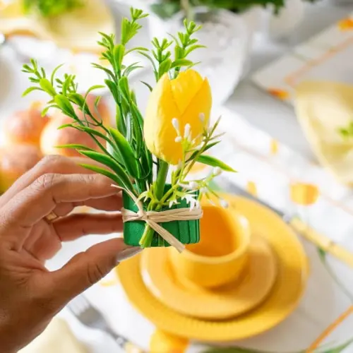 Kit Mesa Posta Dia das Mães Tulipas 8 Lugares