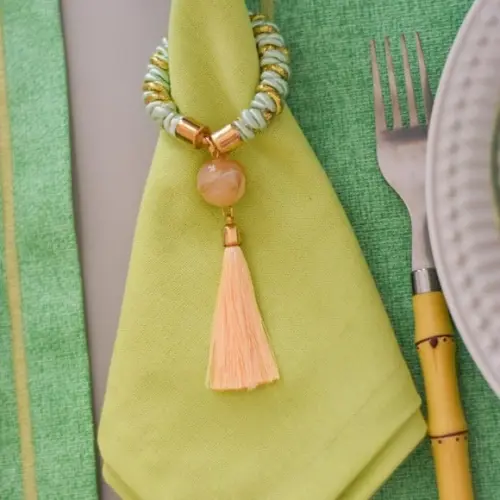 Kit Mesa Posta Verde 4 Lugares