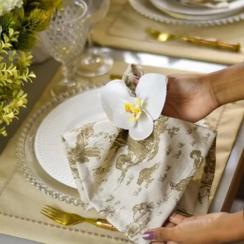 Mesa Posta Toile Du Jouy 2 Lugares