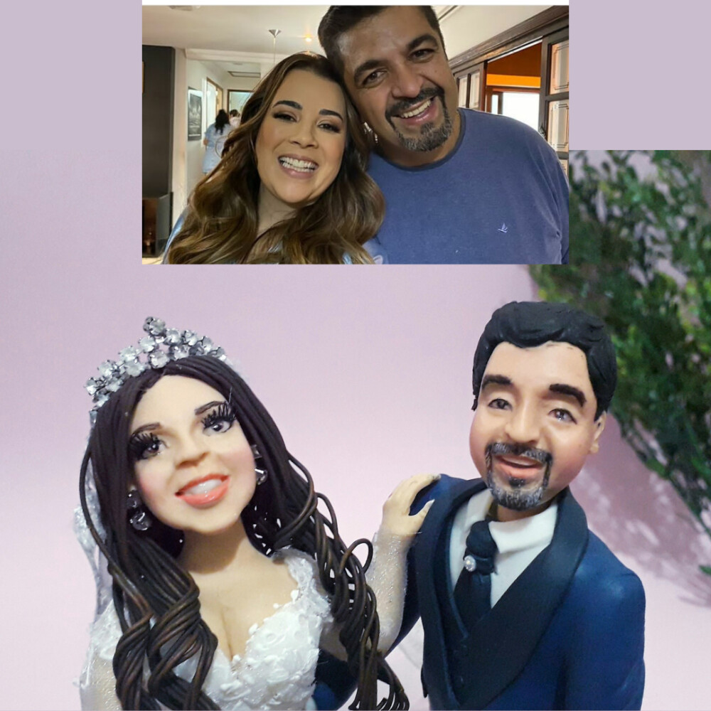 Noivinhos Humanizados em Biscuit /noivinhos personalizados biscui