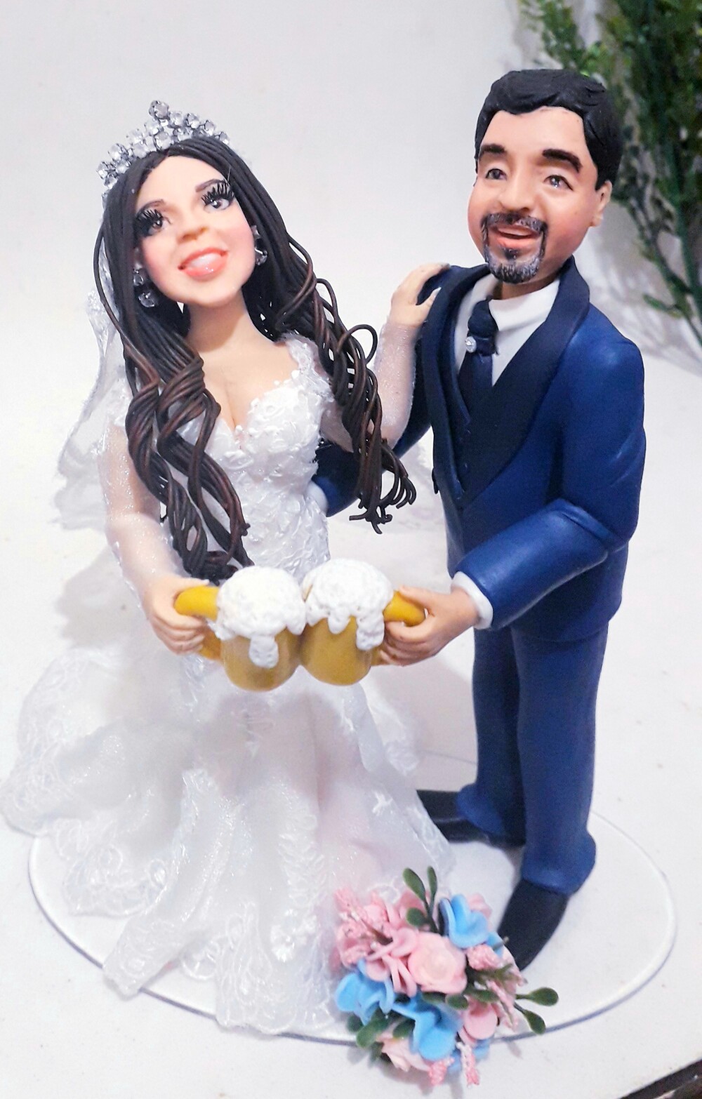 Noivinhos Humanizados em Biscuit /noivinhos personalizados biscui
