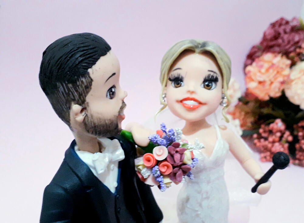 Noivinhos Personalizados em Biscuit