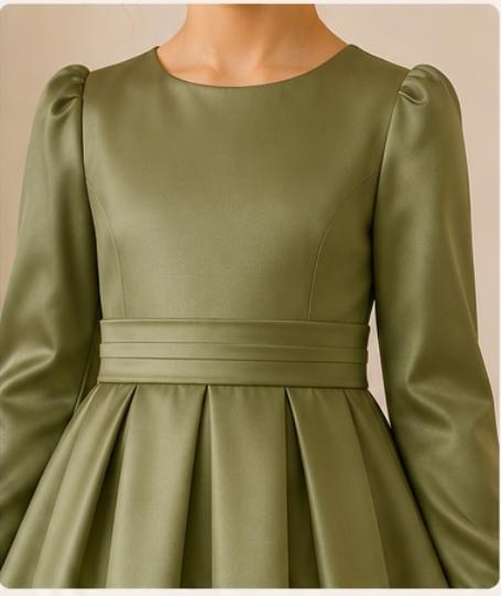 vestido de daminha daminha de honra verde oliva