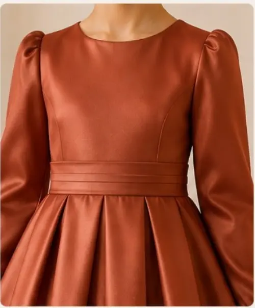vestido de daminha daminha de honra terracota