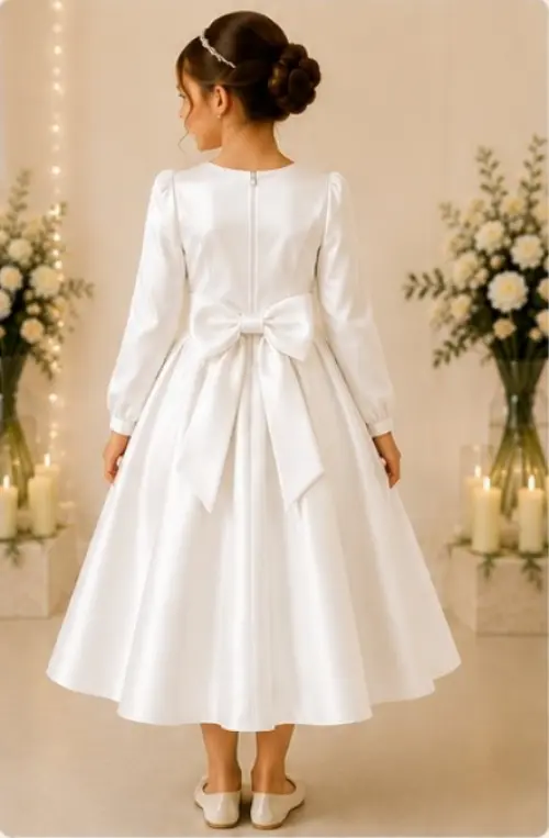 vestido de daminha daminha de honra branco