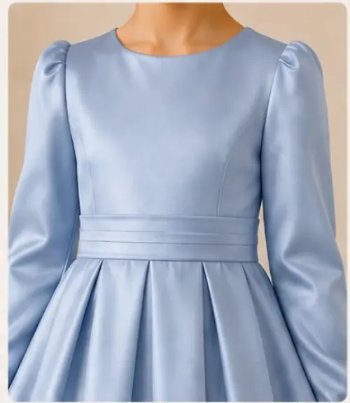 vestido de daminha daminha de honra azul serenity