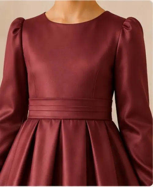 vestido de daminha daminha de honra marsala