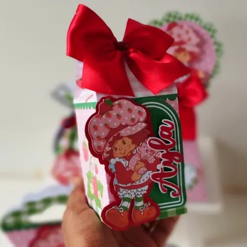 Kit 15 caixas Moranguinho Vintage
