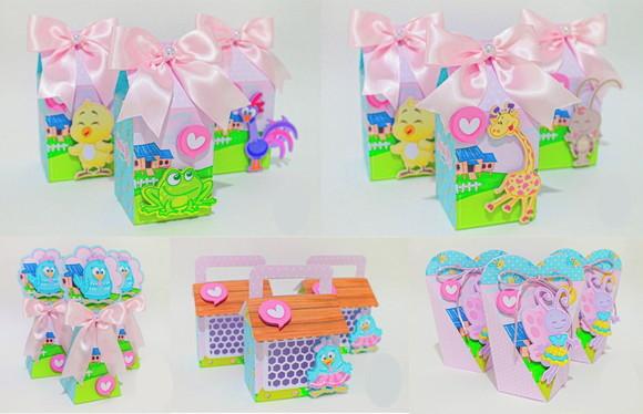 16 Itens Personalizados Caixinhas Festa Galinha Pintadinha 1