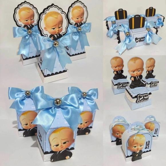 20 Itens Festa Personalizados Caixinhas Poderoso Chefinho
