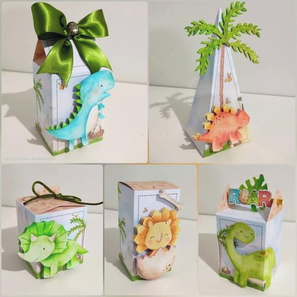 30 Itens Festa Lembrancinhas Caixinhas Dinossauros Baby 1