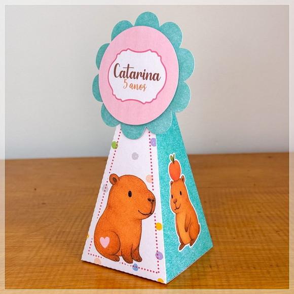 30 Itens Personalizados Caixinhas Capivara 2