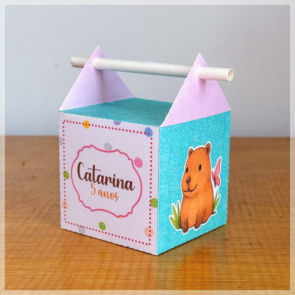 30 Itens Personalizados Caixinhas Capivara 2