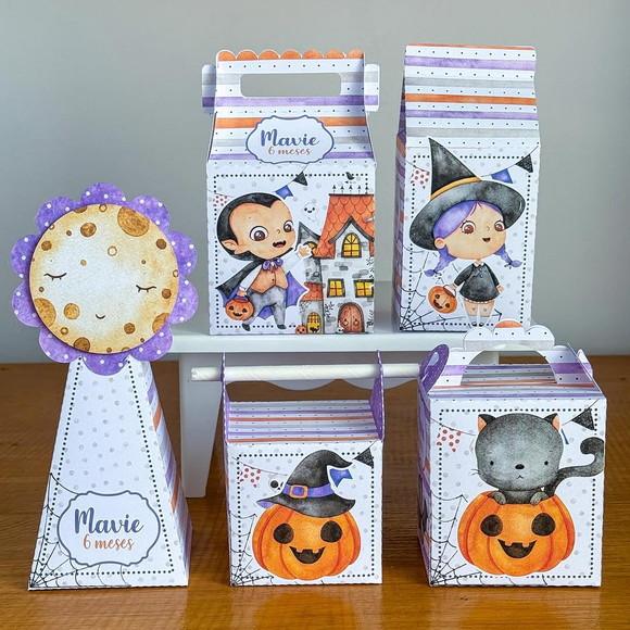 30 Itens Personalizados Caixinhas para Festas Haloween 1