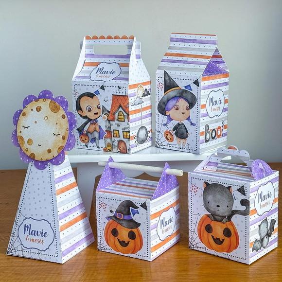 30 Itens Personalizados Caixinhas para Festas Haloween 1