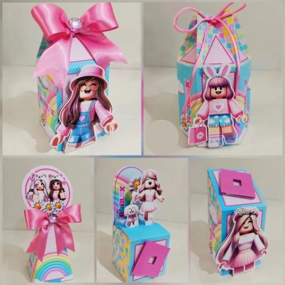 30 Itens Personalizados Caixinhas Roblox Menina 2