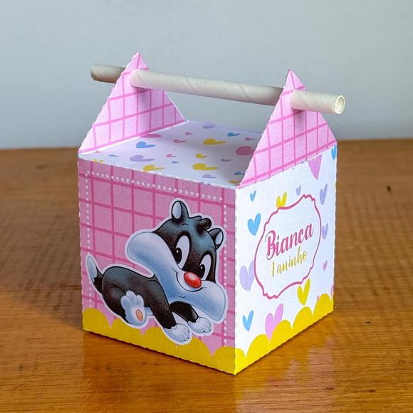 40 Itens Personalizados Caixinhas Baby Looney Tunes Menina