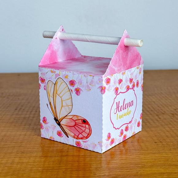 50 Itens Personalizados Caixinhas para Festa Borboletas