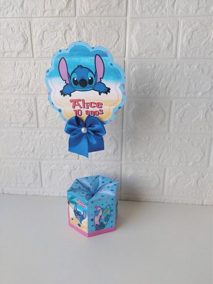 Centro de Mesa Stitch Lembrancinhas Enfeite Festas