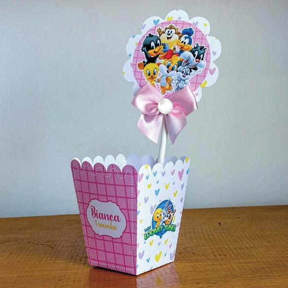 Centro Mesa Cachepô Baby Looney Tunes Menina