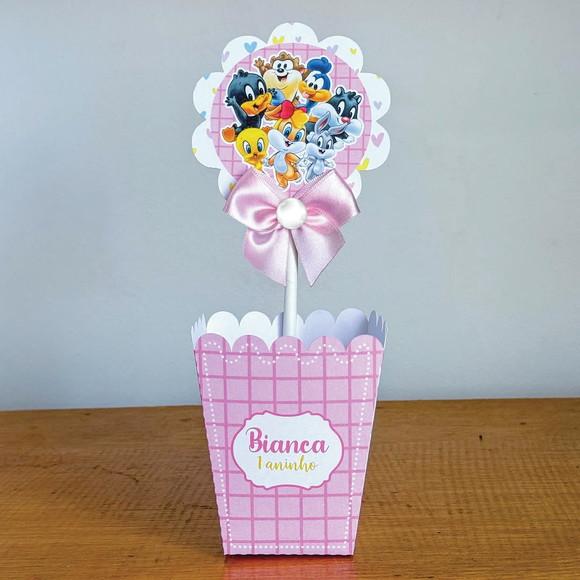 Centro Mesa Cachepô Baby Looney Tunes Menina