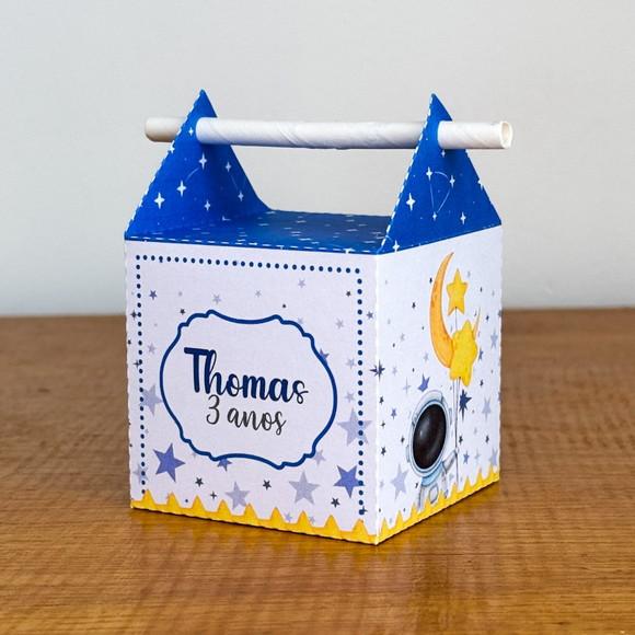 Kit 40 Peças Lembrancinhas Caixinhas Astronauta Menino 3