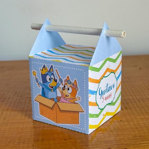 Kit Pegue e Monte 30 Itens Caixinhas Festas Bluey Menino