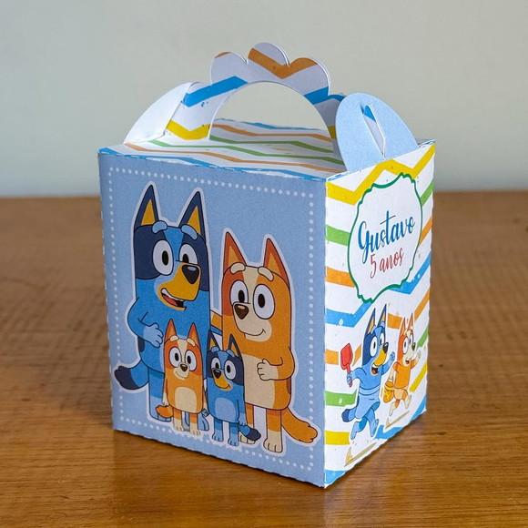 Kit Pegue e Monte 50 Itens Caixinhas Festas Bluey Menino