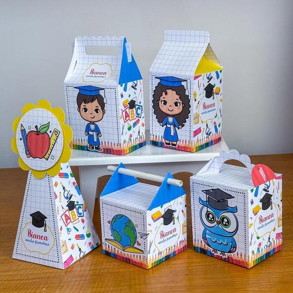 Kit Pegue e Monte, 20 Itens Caixinhas Abc