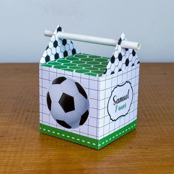 Kit Pegue e Monte, 20 Itens Caixinhas para Festas Futebol
