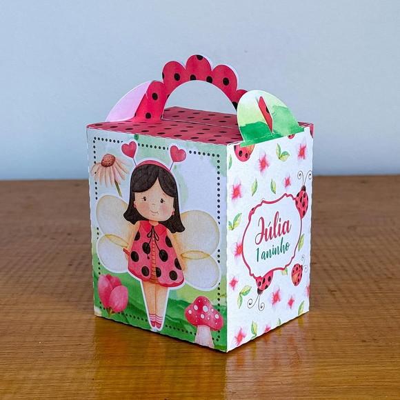 Kit Pegue e Monte, 20 Itens Caixinhas para Festas Joaninhas