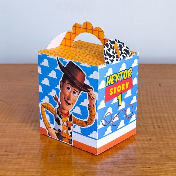 Kit Pegue e Monte, 20 Itens Caixinhas para Festas Toy Story