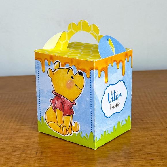 Kit Pegue Monte 20 Itens Caixinhas para Festa Ursinho Pooh 2