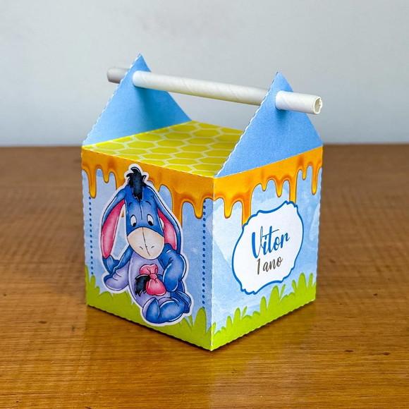 Kit Pegue Monte 30 Itens Caixinhas para Festa Ursinho Pooh 2