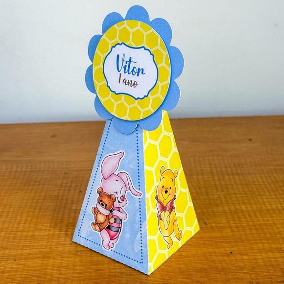 Kit Pegue Monte 30 Itens Caixinhas para Festa Ursinho Pooh 2