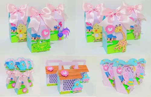 16 Itens Personalizados Caixinhas Festa Galinha Pintadinha 1