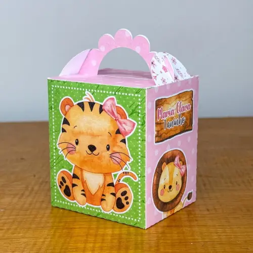 20 Itens Personalizado Caixinha p/ Festas Safari Menina 1