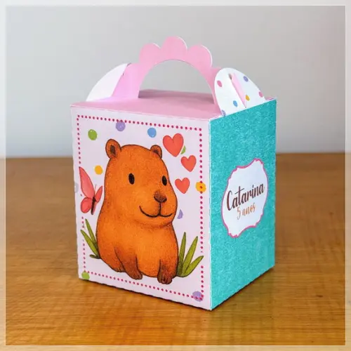 20 Itens Personalizados Caixinhas Capivara 2