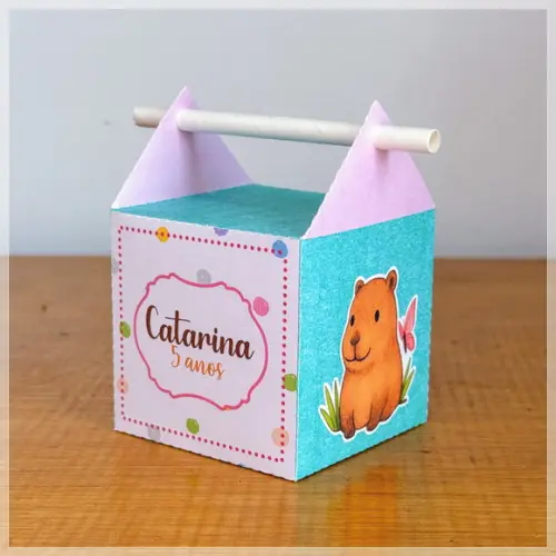 20 Itens Personalizados Caixinhas Capivara 2