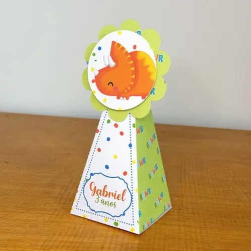 20 Itens Personalizados Caixinhas para Festas Dino Baby 2