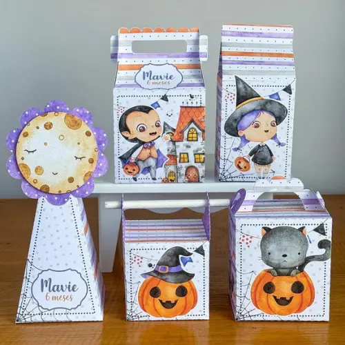 20 Itens Personalizados Caixinhas para Festas Haloween 1