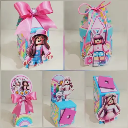 20 Itens Personalizados Caixinhas Roblox Menina 2