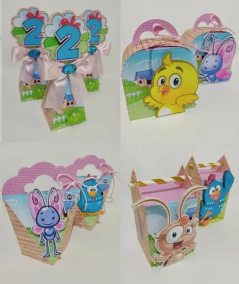 24 Itens Personalizados Caixinhas Festa Galinha Pintadinha 2