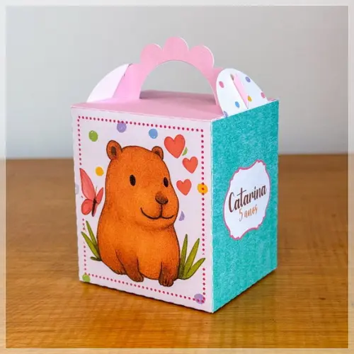 30 Itens Personalizados Caixinhas Capivara 2