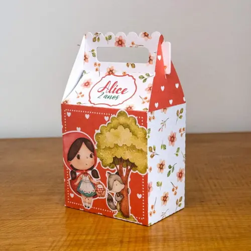 30 Itens Personalizados Caixinhas p/ Festas Chapeuzinho