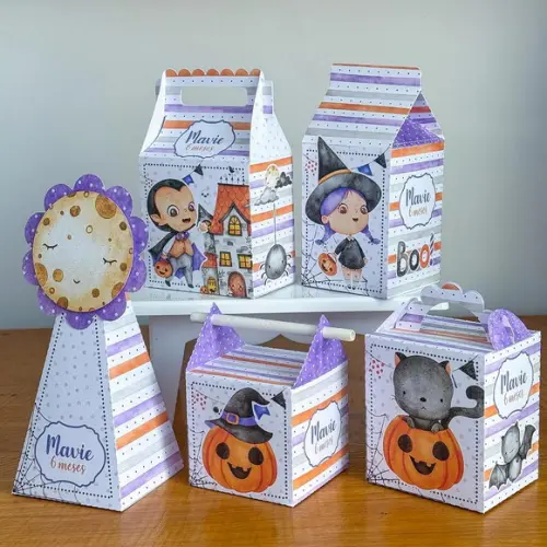 30 Itens Personalizados Caixinhas para Festas Haloween 1