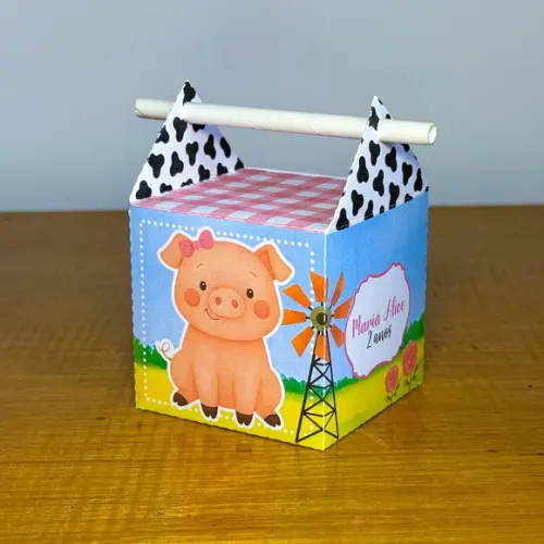 40 Itens Caixinhas para Festas Fazendinha Menina 4
