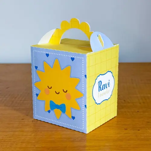 40 Itens Caixinhas para Festas Raio de Sol Menino