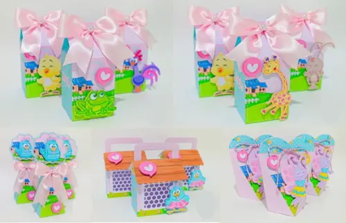 40 Itens Personalizados Caixinhas Festa Galinha Pintadinha 1